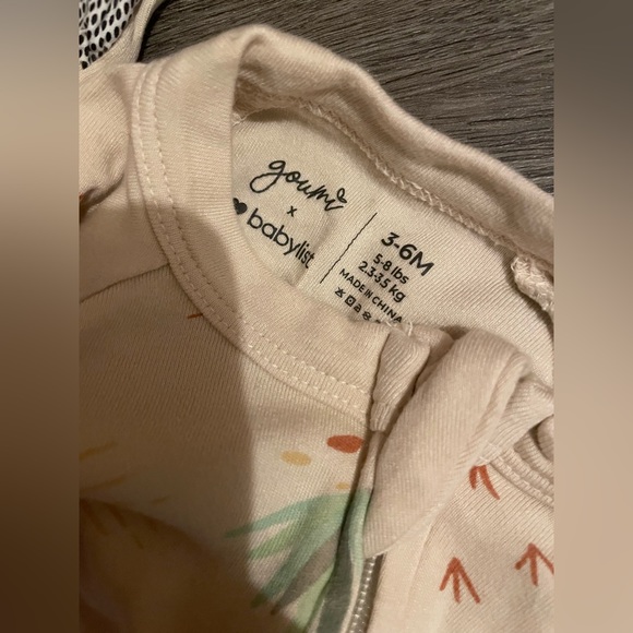 Goumi Kids x Babylist - Bamboo & Organic Cotton - 3 Pieces Size 3-6 Months - EUC - Picture 2 of 5